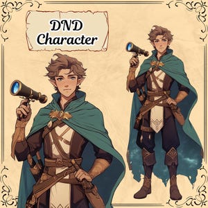 DnD Character Reference Sheet, CUSTOM DND Character, Fantasy Character Commission, Dungeons and Dragons, DnD Character Portrait, RPG, Gift