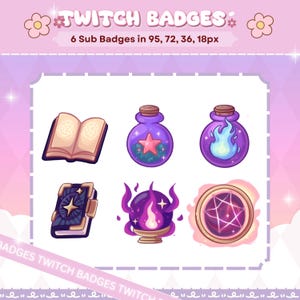 Magic Objects Twitch Sub Badge, Emote - Bit Badge, Discord Emote, Channel Point Icon, Streaming Assets, Gaming Emoji, Sticker, Loyalty Badge