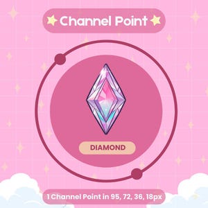 Diamond Channel Points for Twitch | Twitch Channel Point Icon | Twitch Emotes | Stream Emotes | Discord | Channel Points Redeem