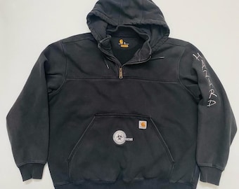 Vintage Y2K Distressed Carhartt Full Zip Hoodie Sweatshirt