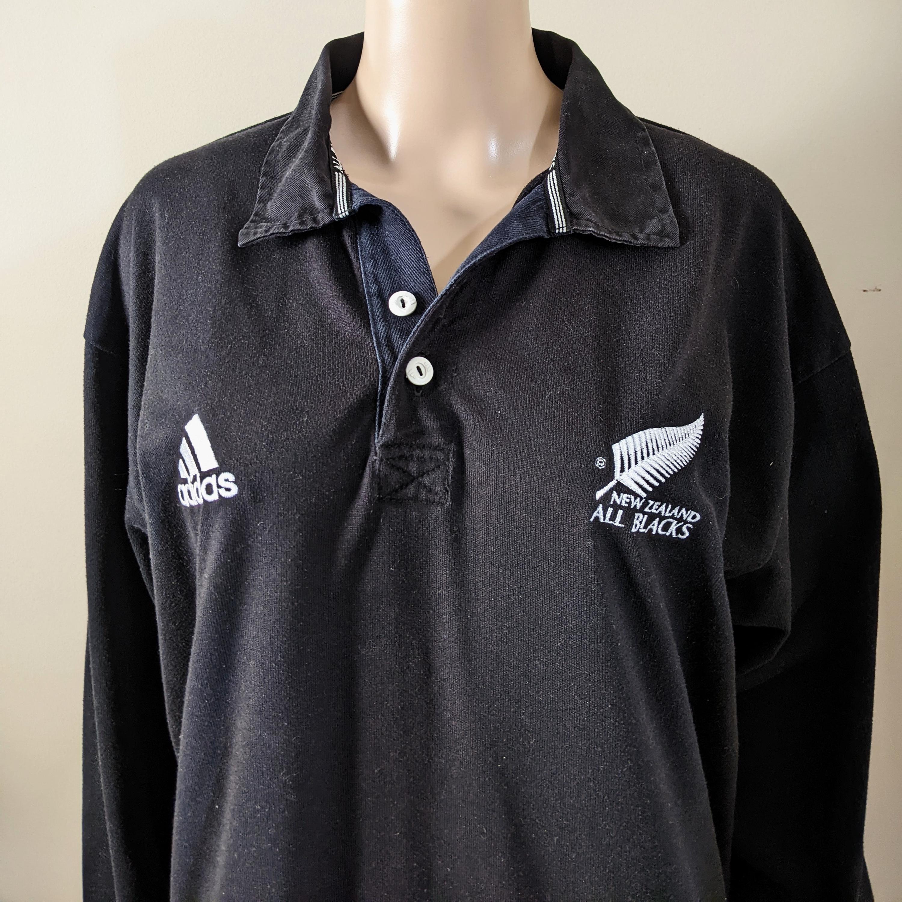 Vintage Adidas All Black Rugby - Etsy