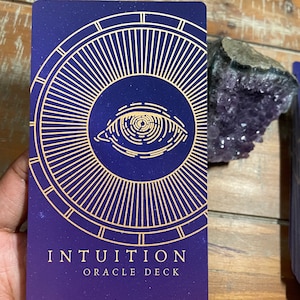 The Intuition Oracle Deck | 44-card Oracle Cards | Purple and Gold Deck | Third Eye Oracle