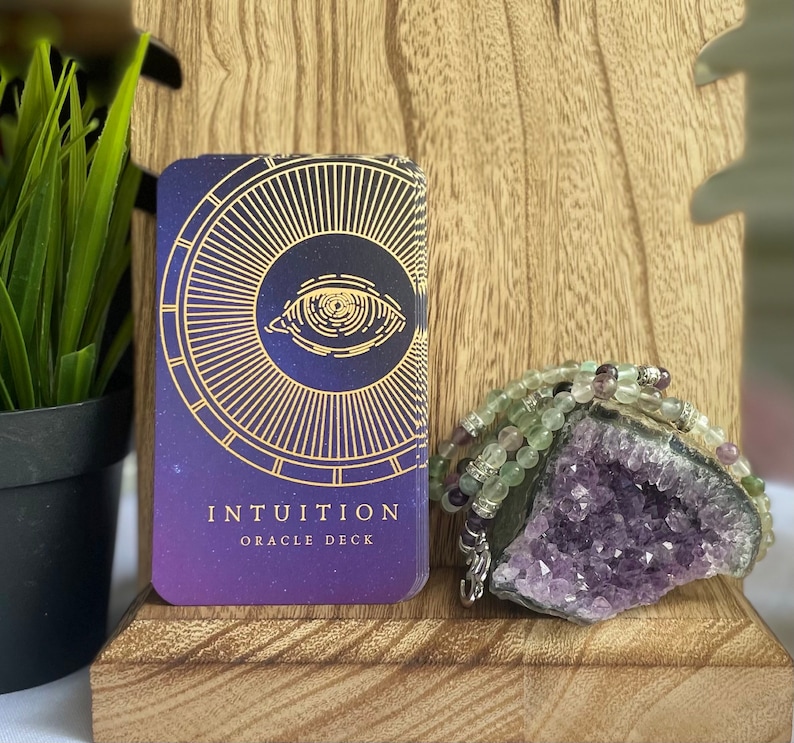 The Intuition Oracle Deck 44card Oracle Cards Purple and Etsy