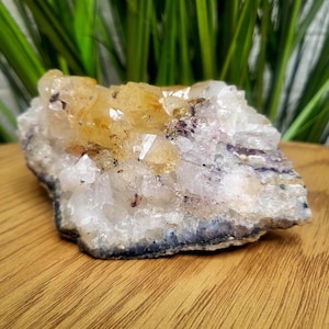 Citrine Crystal Cluster, Raw Natural Quartz for Energy Work, Chakra Healing, Decor and Mindful Crystal Collectors