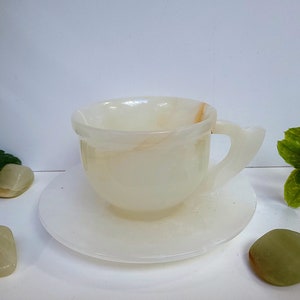 Grün Onyx Kaffeetassen, Marmor Teegläser Set, Geschenk für Sie