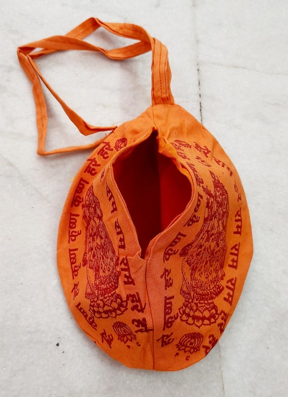 Flipkart.com | Hare Krishna Food For Soul Radhe Name Printed-Jaap mala bag-Gomukhi  japa mala bag-Bead bag for chanting Multipurpose Bag - Multipurpose Bag