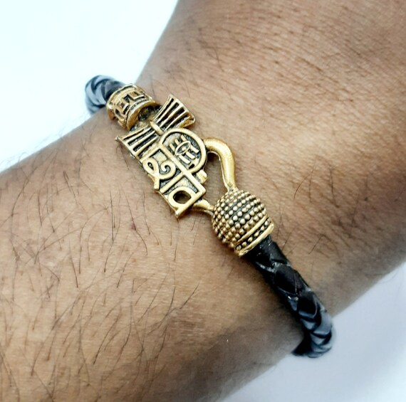 925 Sterling Silver Handmade Chitai Work Lord Shiva mahakal Mantra Bracelet  Kada Best Unisex Tribal Ethnic Jewelry Nsk784 - Etsy