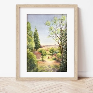 TUSCANY, Italy | Country scenes, original watercolors, various sizes