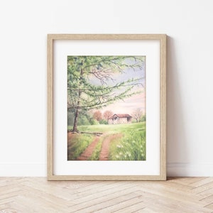 PIEMONTE, Italia | Piccola baita tra i boschi, acquerello originale 18x24 cm, alpi biellesi