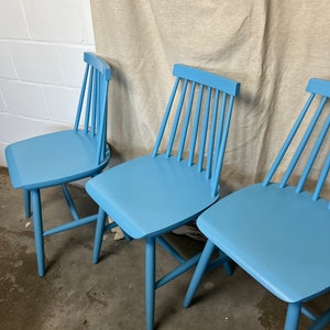 Vintage IKEA light blue bar chair image 8