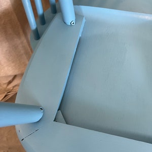 Vintage IKEA light blue bar chair image 7