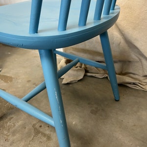 Vintage IKEA light blue bar chair image 5