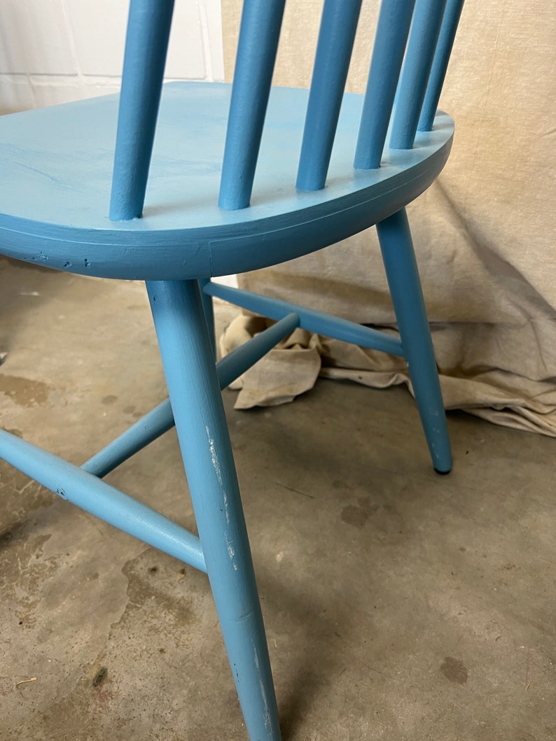 Vintage IKEA light blue bar chair image 5