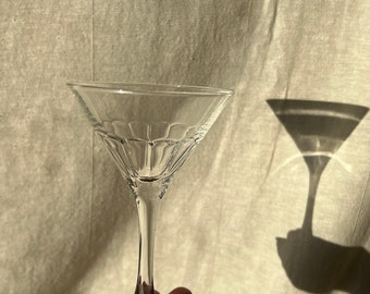 Festive Luminarc (martini) glasses, flower shape, vintage