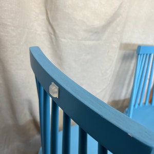 Vintage IKEA light blue bar chair image 2