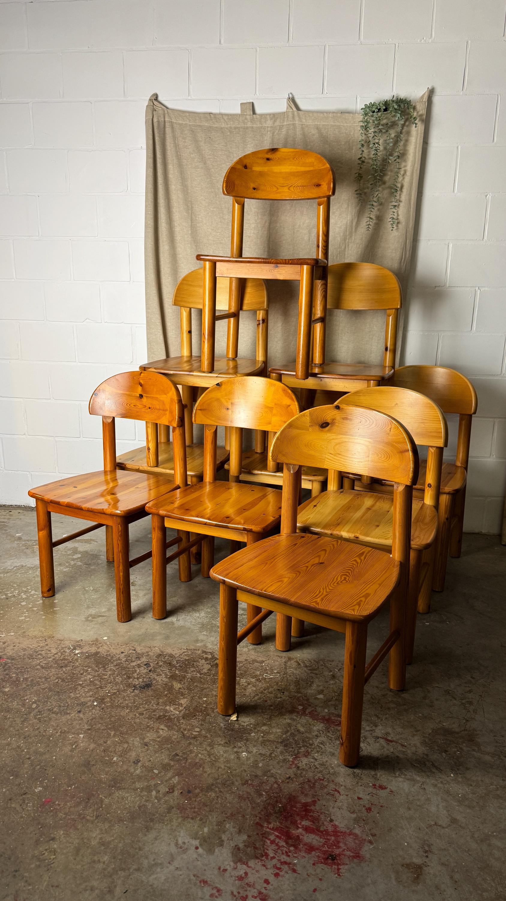 20x Vintage daumiller keuken stoelen, 80's, horeca