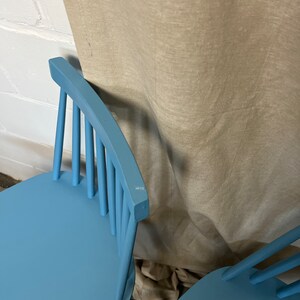 Vintage IKEA light blue bar chair image 3