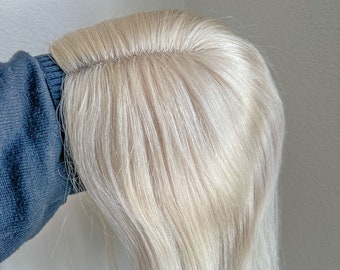 Hair Toppers for Thin Hair |Platinum Blonde Hair Topper
