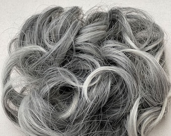Salt and Pepper Hair Buns | Gray Hair Pieces