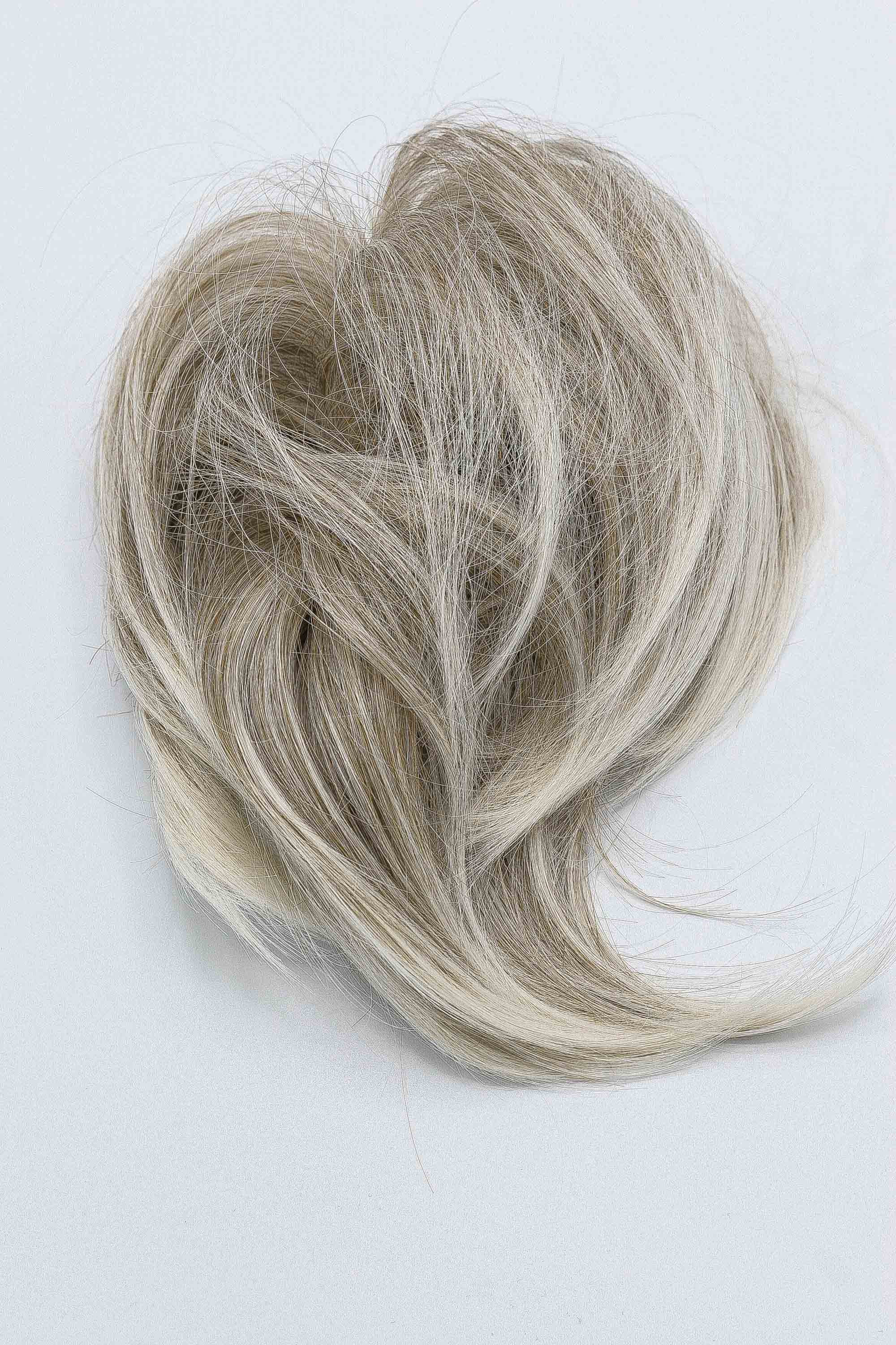 Chignon Postiche Synthétique Dark Blond Hair Copper - Scrunchy élastique, 10 Cm, Fabrication France