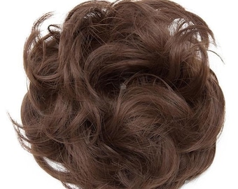 Elastic Messy Bun Hair Piece Curly Hair Scrunchie Updo Extension 35 gm