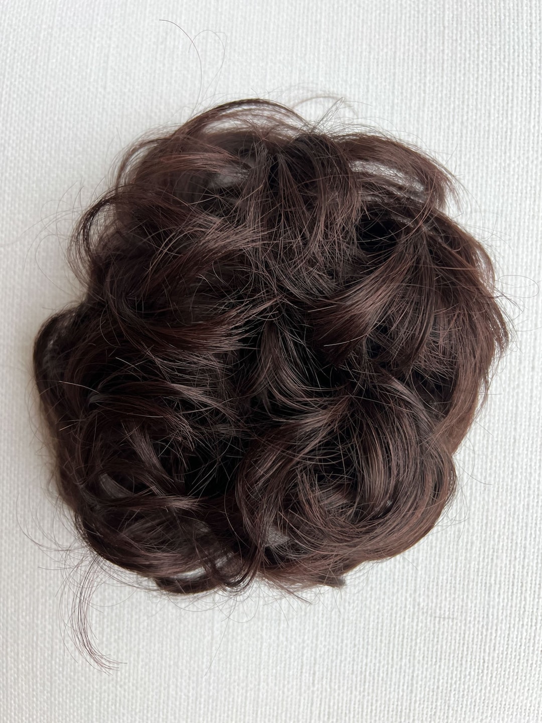 Brown Hair Bun| Brown Hair Messy Bun - Dark Auburn Mixed - Etsy