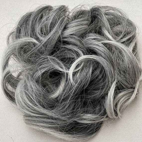 Silver Hair Salt and Curly Hair Scrunchies - Etsy