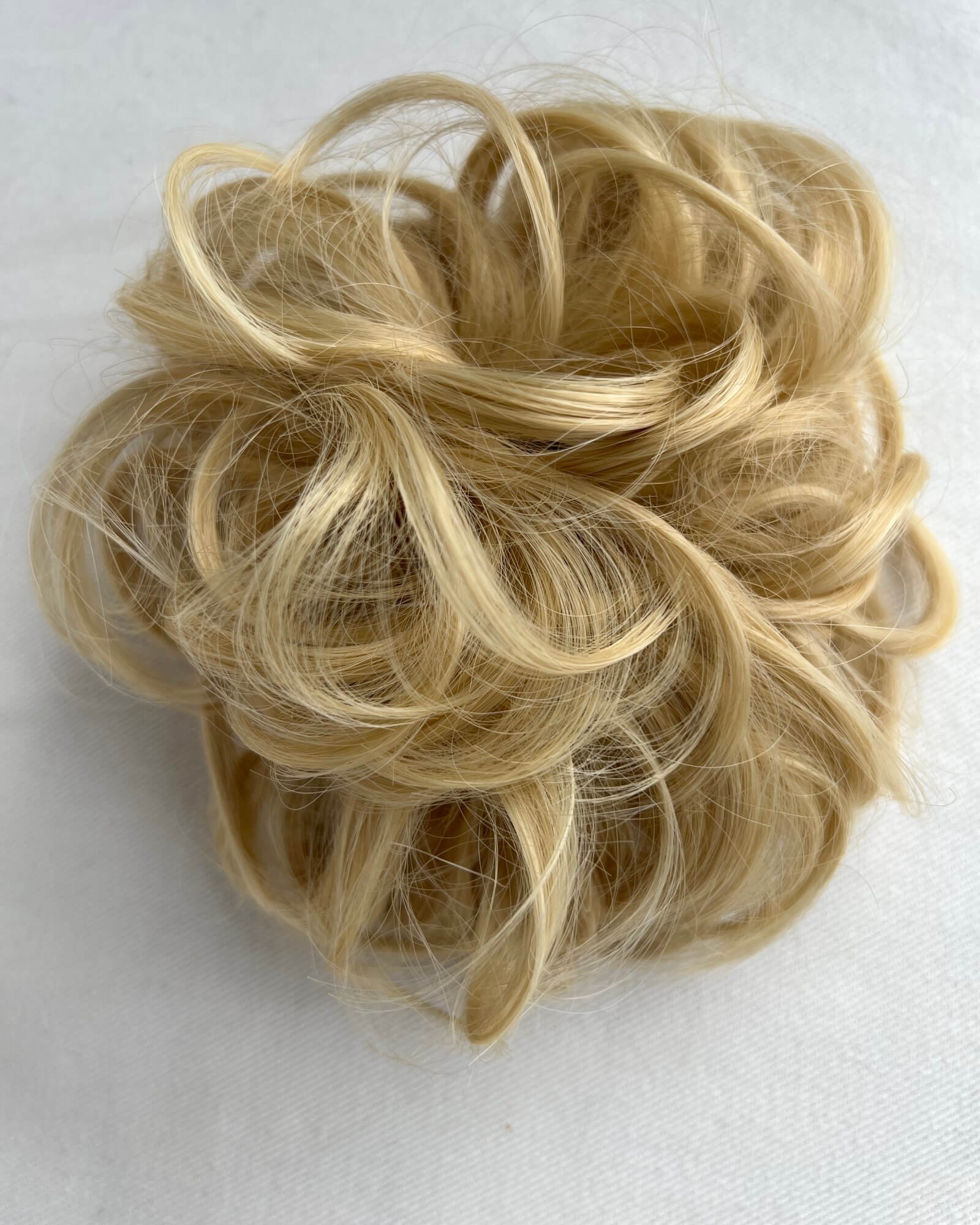 Blonde Mix Messy Bun Hairpiece: Curly Chignon Extension - Etsy