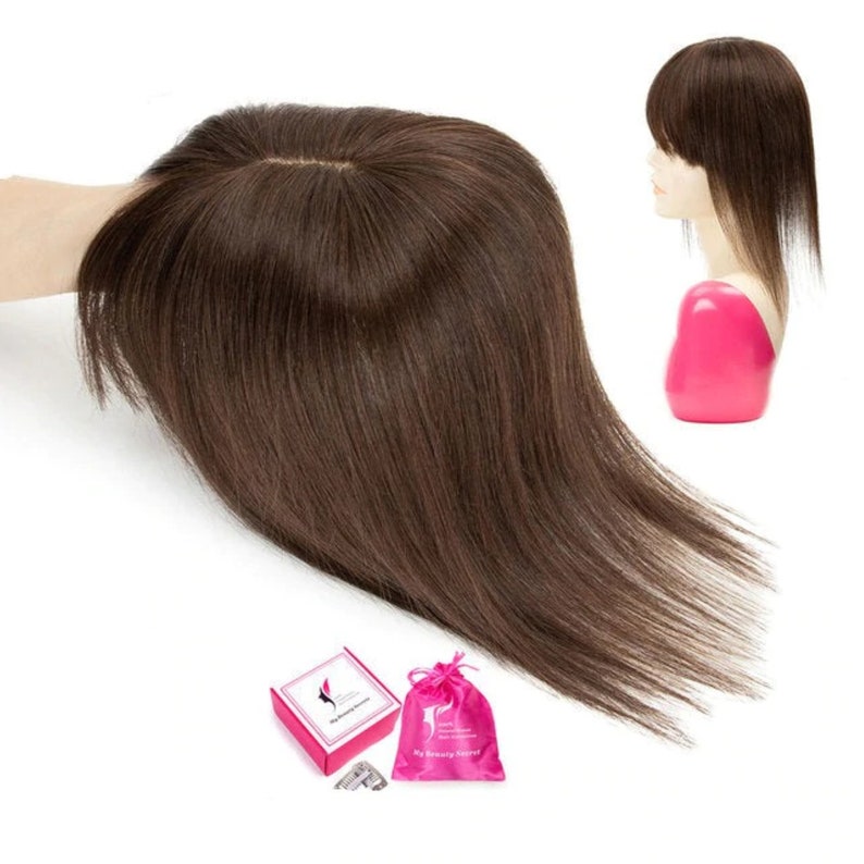 Hair Topper With Bangshair Topper Clip Onhair Topper for Etsy