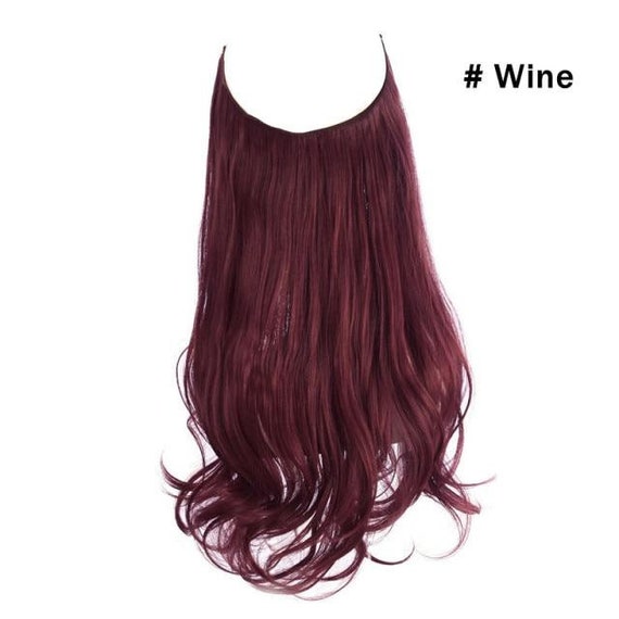Invisible Wire Hair Extensions Halo Hair Extensions No Clip - Etsy Ireland