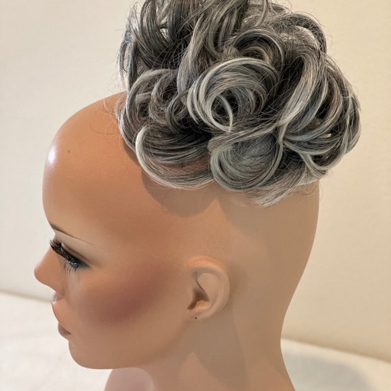 Messy Curly Hair Bun Scrunchie Extensions as Real Human Hair - Etsy Canada Messy Curly Hair Bun Scrunchie Extensions as Real Human Hair - Etsy Canada