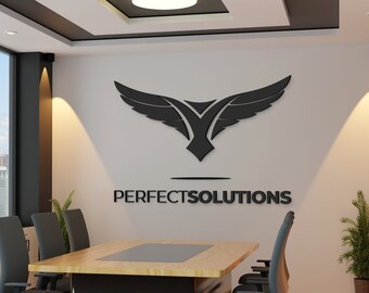 Your company wooden 3D logo | Your business wall logo | Your custom 3D sign | Laser-cut 3D wooden logo | Custom order