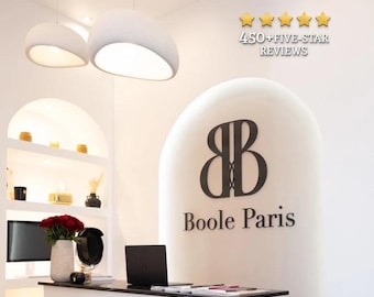 Custom Wood Logo Sign, Aesthetic Clinic Sign, Medical Spa Logo, Beauty Salon Wall Sign, Lash Brow Studio, Nail Salon Decor