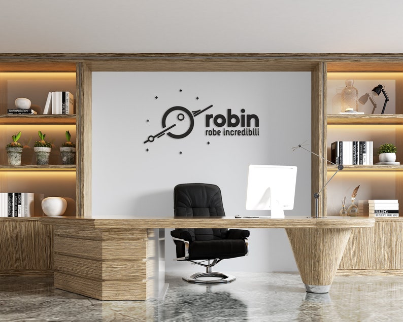 Your Company Wooden 3D Logo Your Business Logo Wall Art Etsy