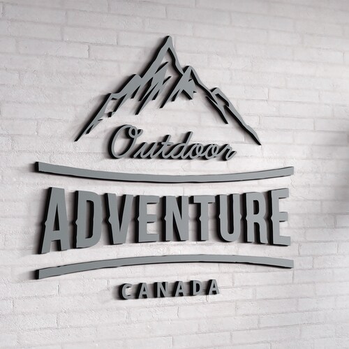 Your Company Wooden 3D Logo Your Business Logo Wall Art Etsy