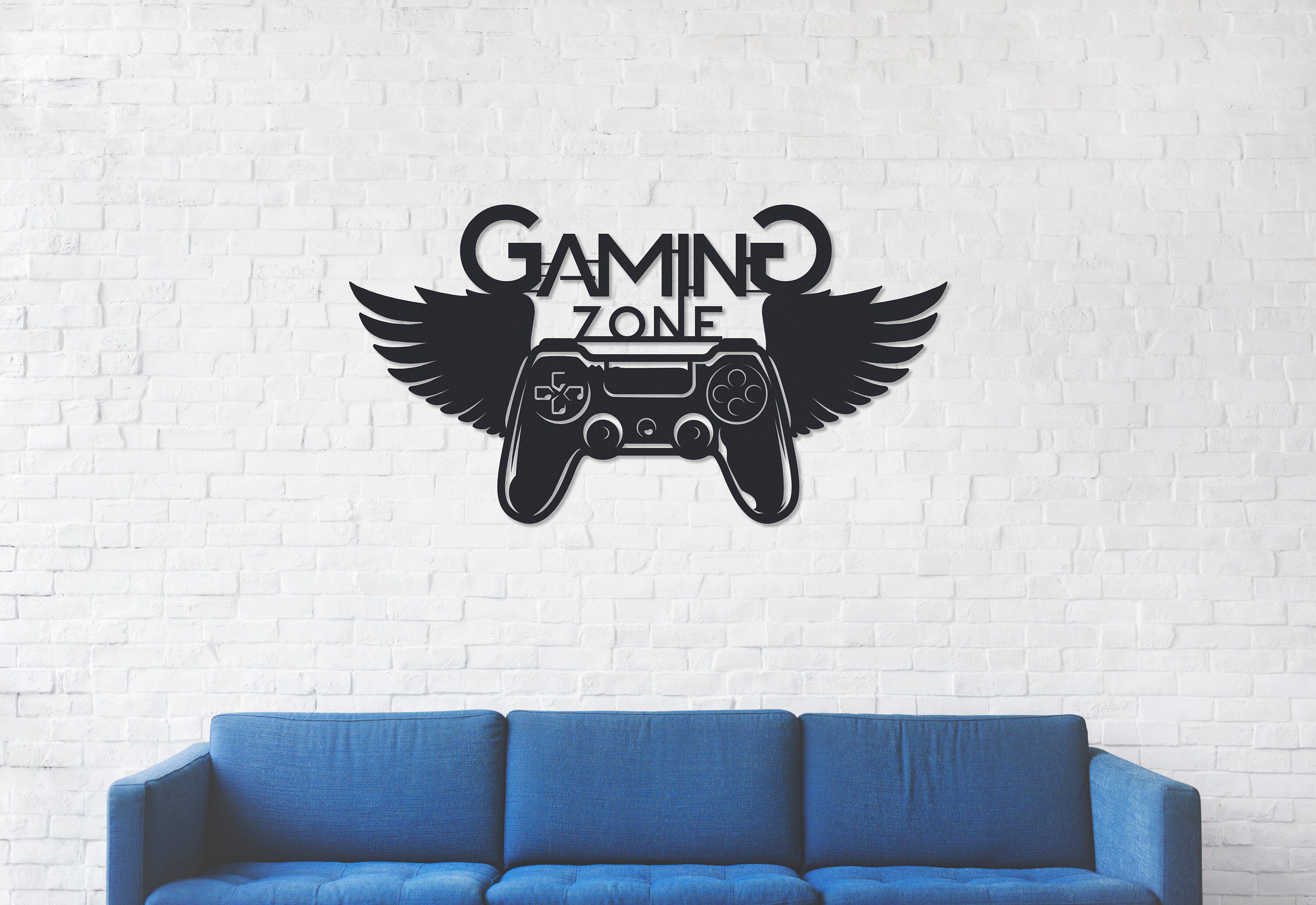 Gaming Zone Wall Decor Gaming Wall Art Gamer Room Gamer - Etsy