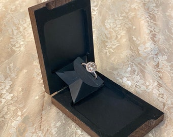 Slim Rotating Ring Box -=- Proposal Ring Box -=-Wedding Box -=- Gift Ring Box