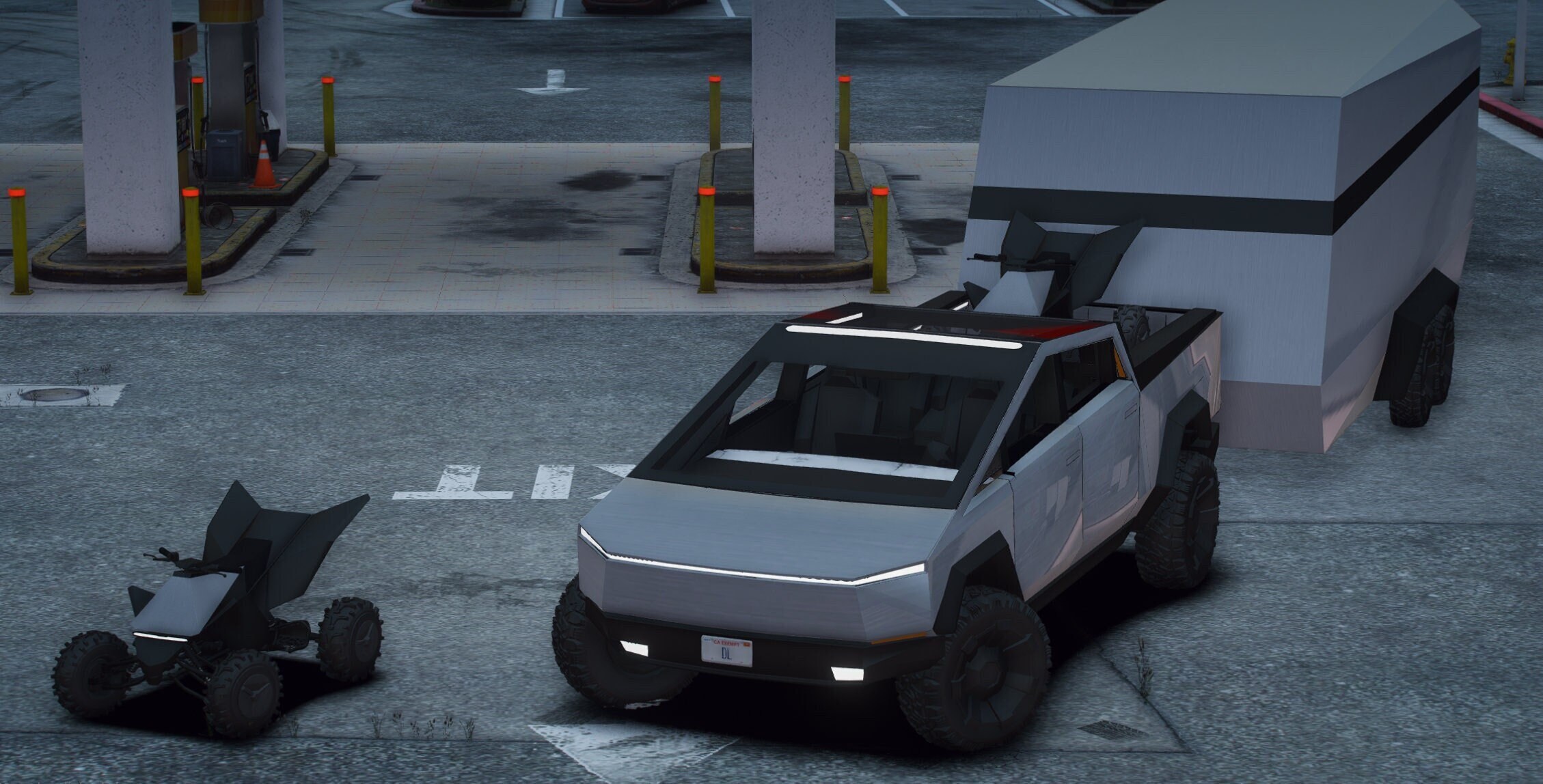 Fivem Tesla Cybertruck Pack Cybertruck ATV Trailer Fivem Etsy UK