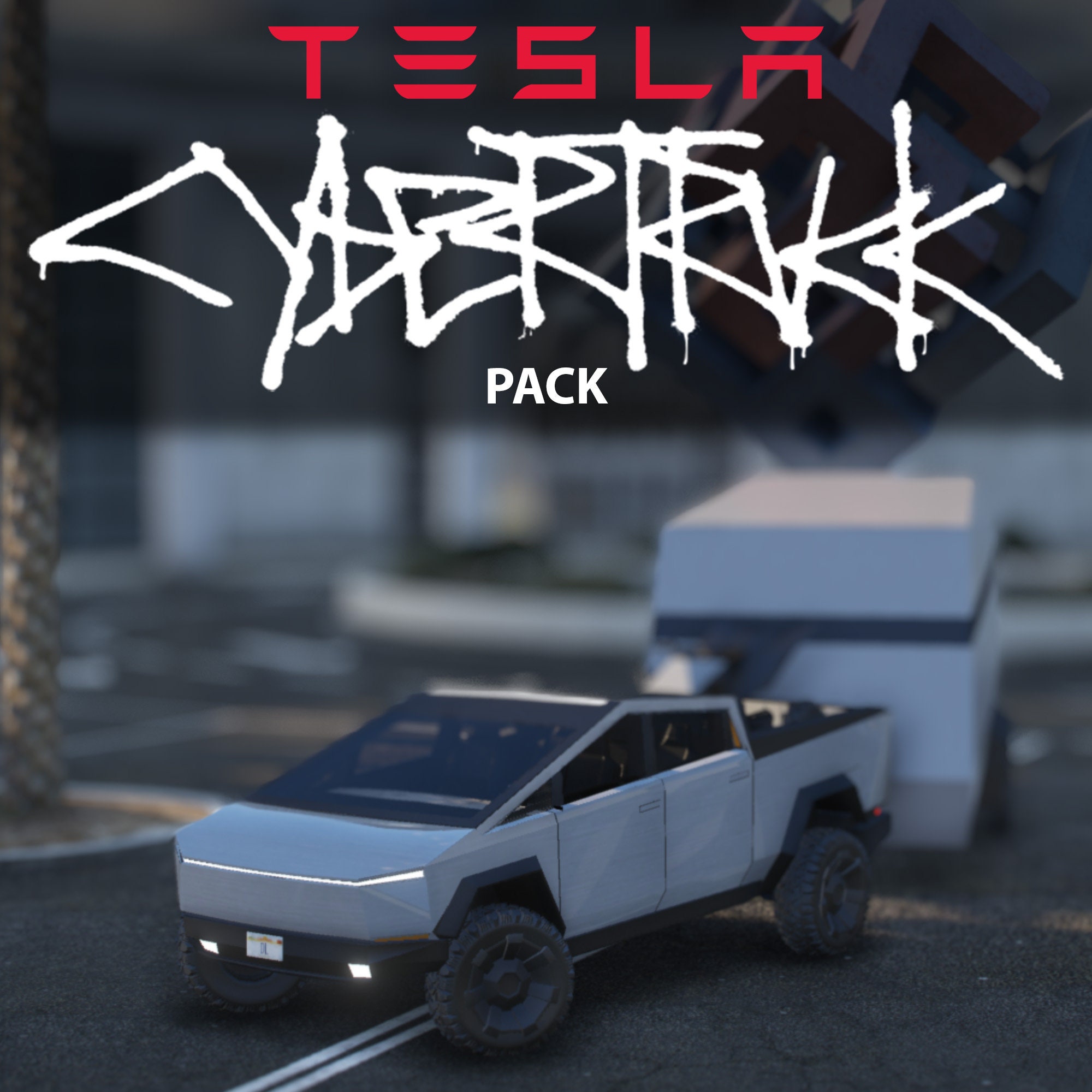 Fivem Tesla Cybertruck Pack Cybertruck, ATV, Trailer Fivem Ready