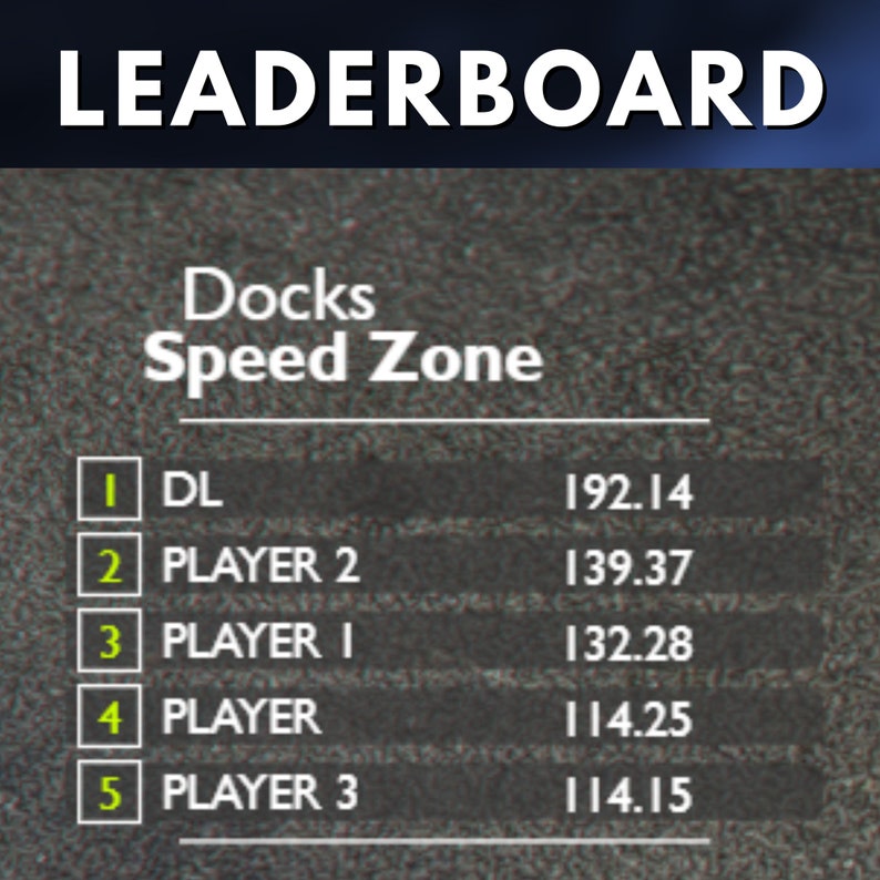 Fivem Speed Zone Script Custom UI Leaderboard Etsy Canada