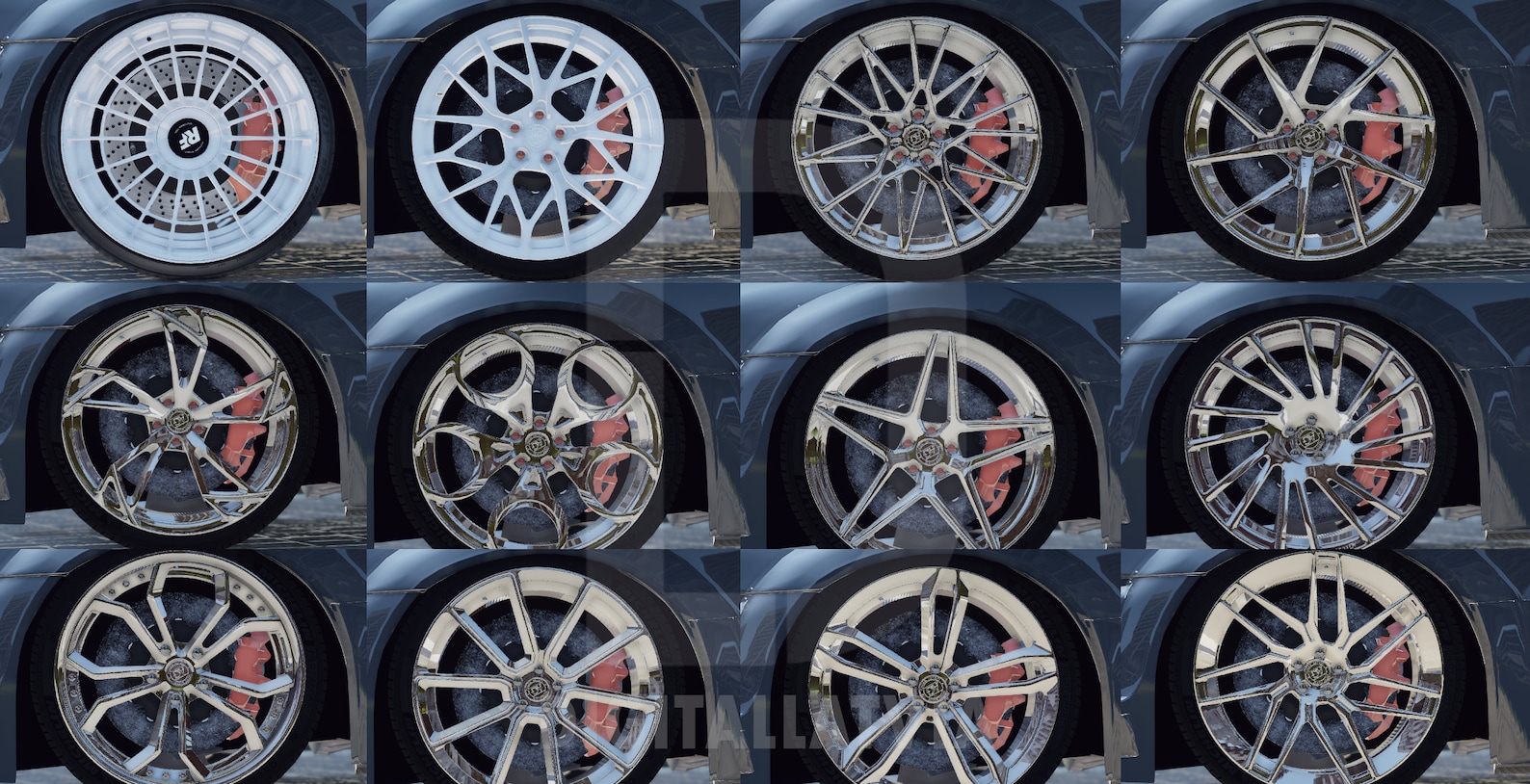 GTA V Custom Rims Pack 100 Custom Addon Wheels Fivem Ready Etsy