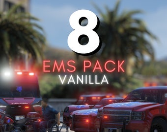 FiveM EMS Vanilla Pack | 8 Vehicles | FiveM Ready | Lore Friendly | Realistic Handlings | Templates