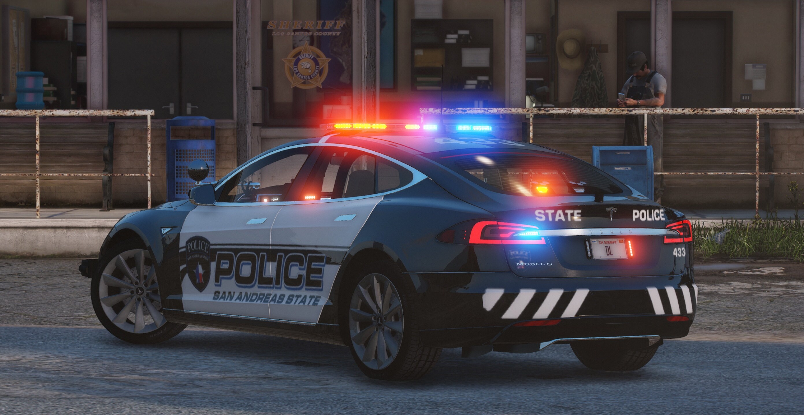 Fivem Tesla Model S Police Fivem Ready Realistic Handling Optimized