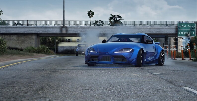 GTA V Toyota Supra Mk5 Fivem Ready Drift Handling Animated Lights 72