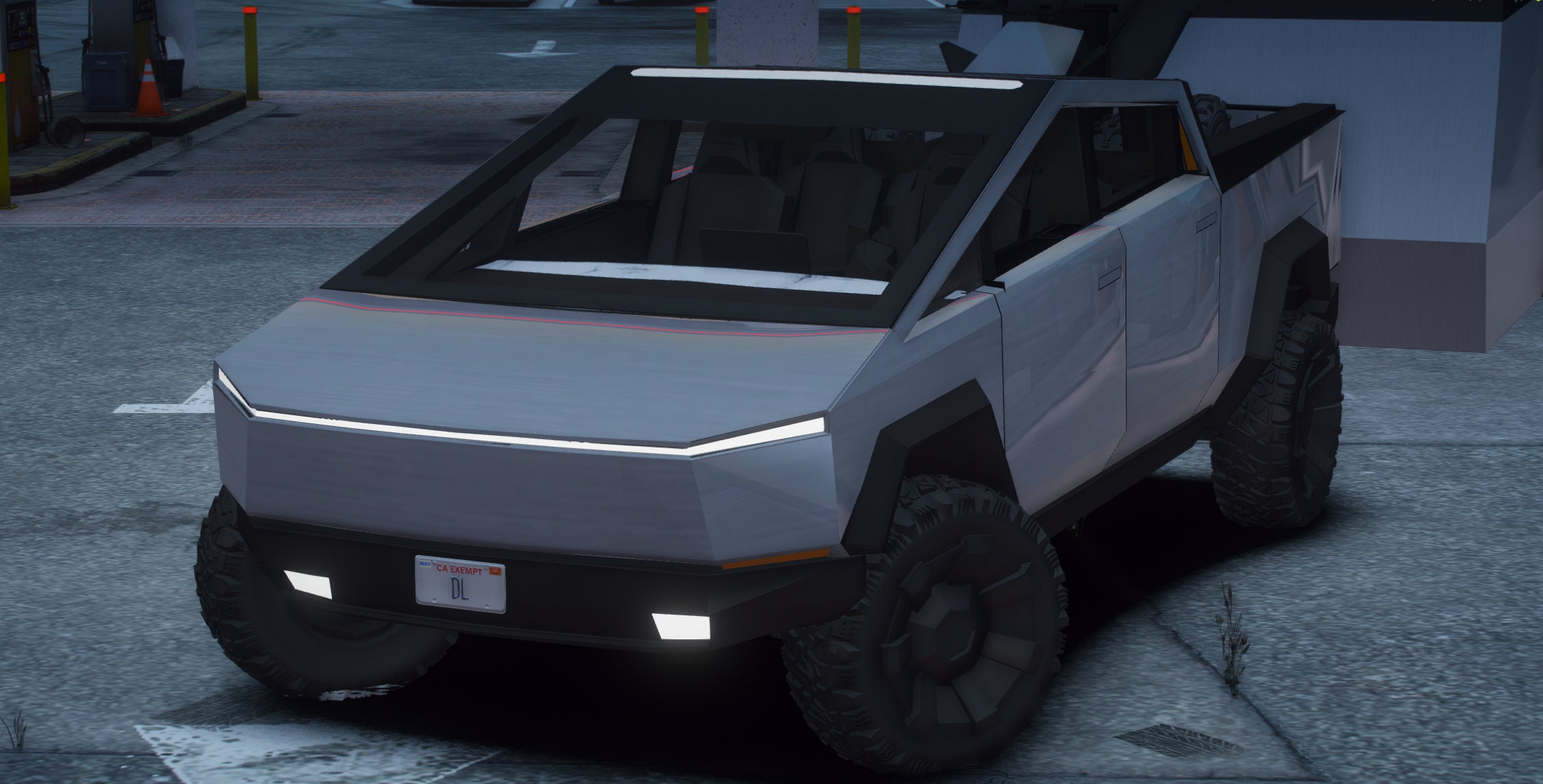 Fivem Tesla Cybertruck Pack Cybertruck ATV Trailer Fivem Etsy