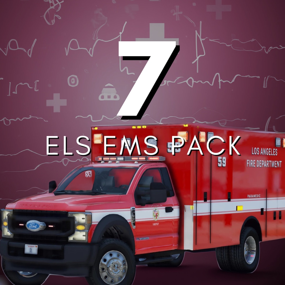 Fivem Els Fire And Rescue Pack 7 Cars Fivem Ready Optimized Realistic