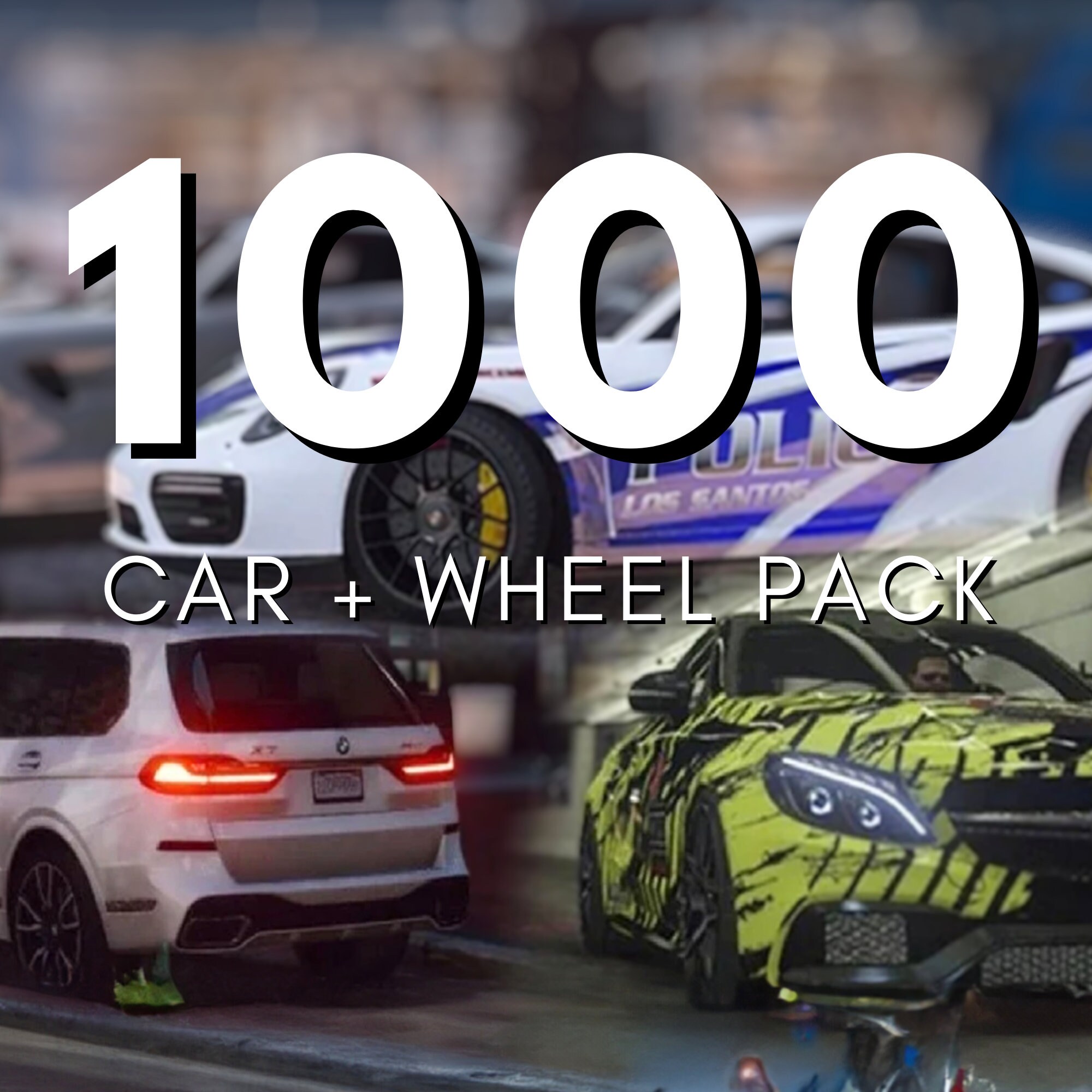 Fivem 1000 Car Pack Best Value Custom Wheels Civilian Emergency 700 USD