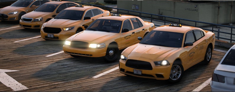 Fivem Taxi Car Pack: 5 CARS Fivem Ready Optimized - Etsy