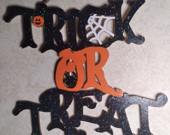 Trick Or Treat Wooden Sign