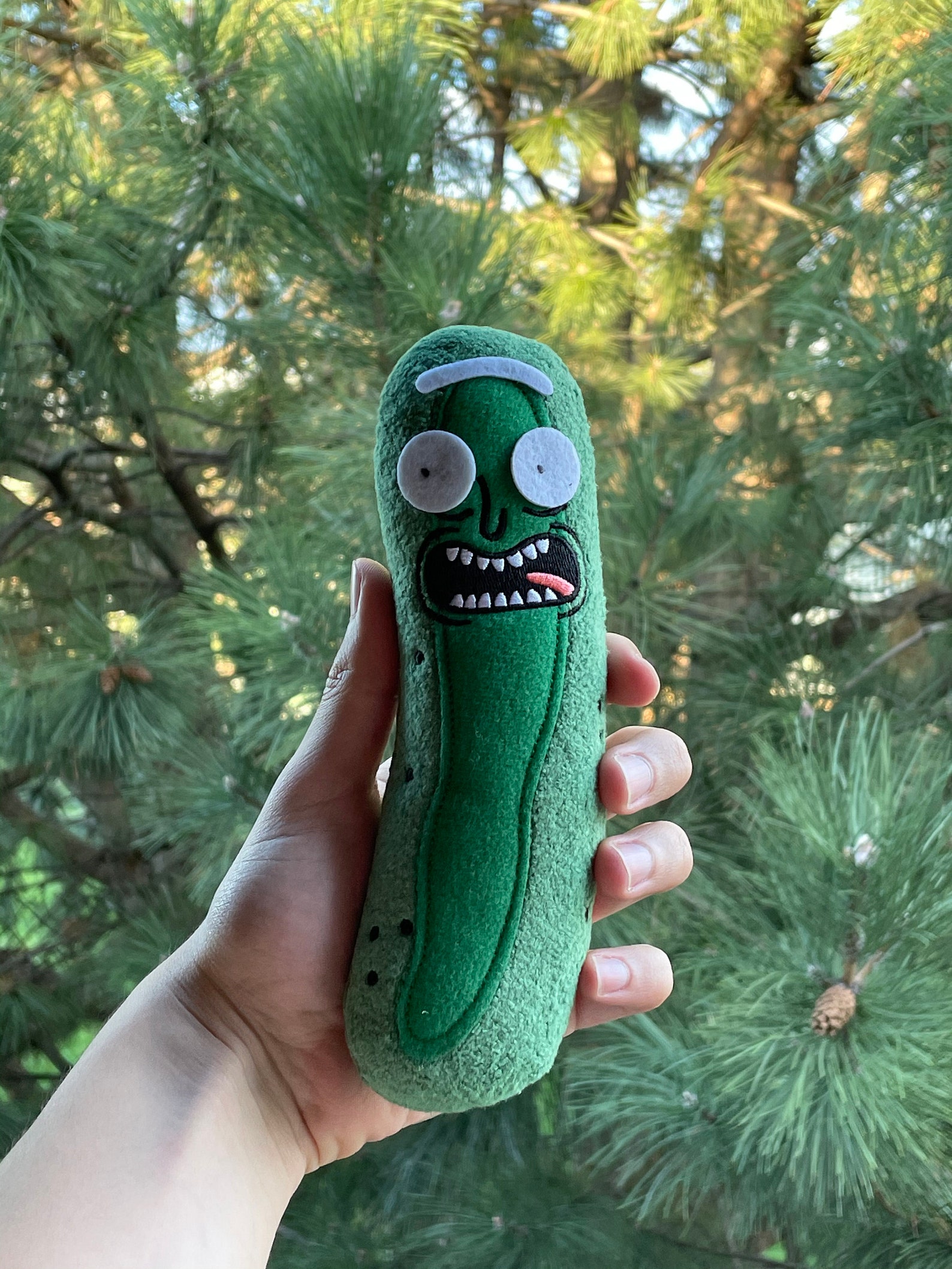 Rick And Morty Cute Pickle Rick Plush Stuffed Birthdays Gift | Etsy